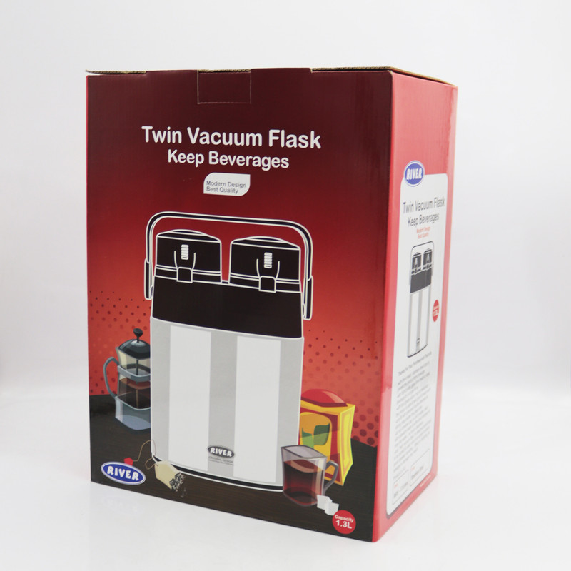 فلاسک ریور مدل دوقلو کد YP-ESTIL-8605  گنجایش 1.3 لیتر