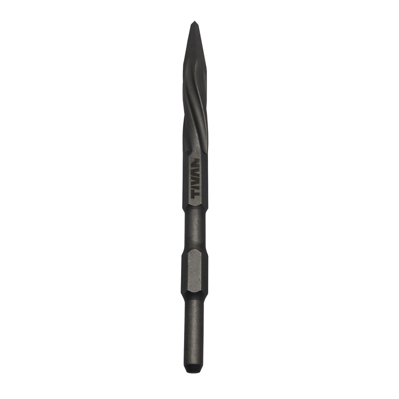قلم شش گوش بتن کن تیوان مدل نوک تیز مارپیچ کد YP-MARPICH-PLUS-17*280MMسایز 28 سانتی متر
