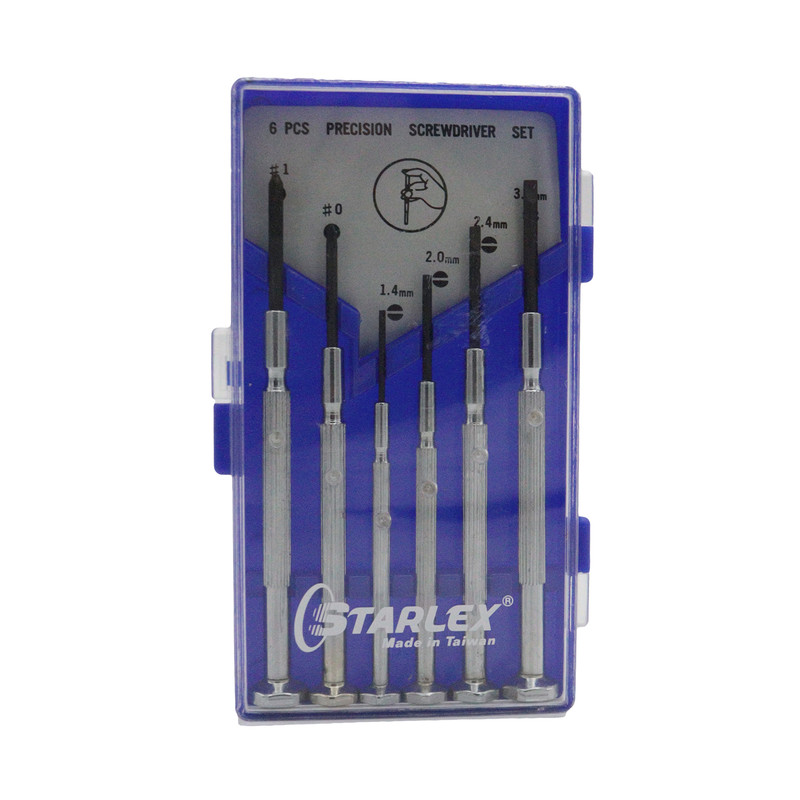 پیچ گوشتی ساعتی استارلکس مدل YP-TAIWAN-6 PCS مجموعه 6 عددی  