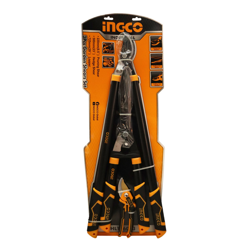 ابزار باغبانی اینکو مدل YPM-HLT76033 مجموعه سه عددی 