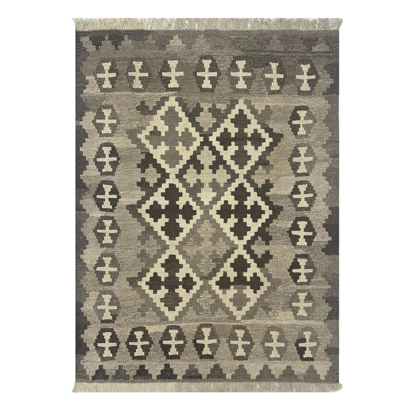   گلیم دستبافت یک و نیم متری طرح قشقایی مدل الوان  کد 15128