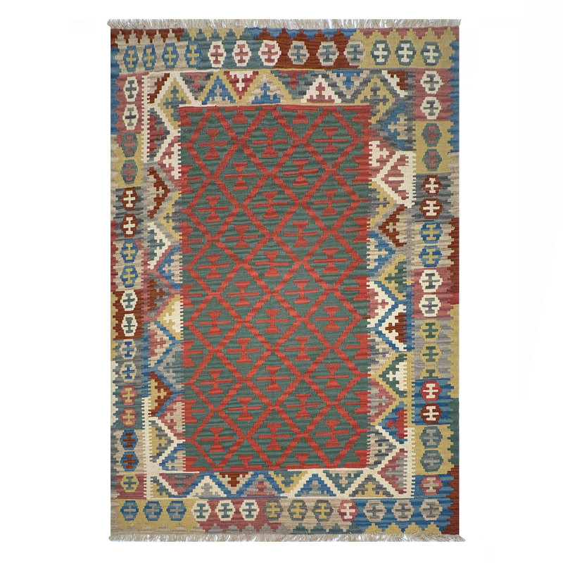    گلیم دستبافت چهار متری طرح سنتی مدل سراسر کد 24017020