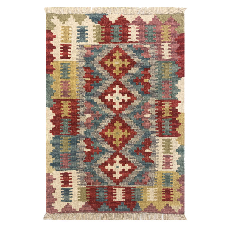    گلیم دستبافت نیم متری طرح شیرازی کد 906057