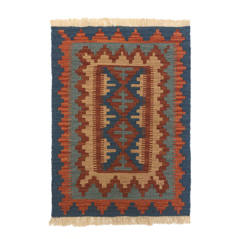  گلیم دستبافت نیم متری طرح شیرازی کد 906037