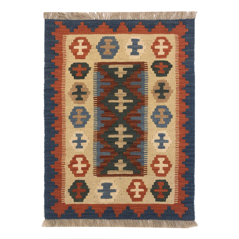   گلیم دستبافت نیم متری طرح شیرازی کد 906046