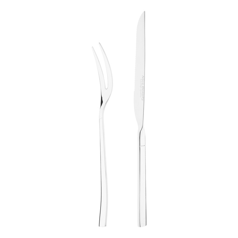 کارد و چنگال سرو گوشت نایس بیوتی مدل فلورانس