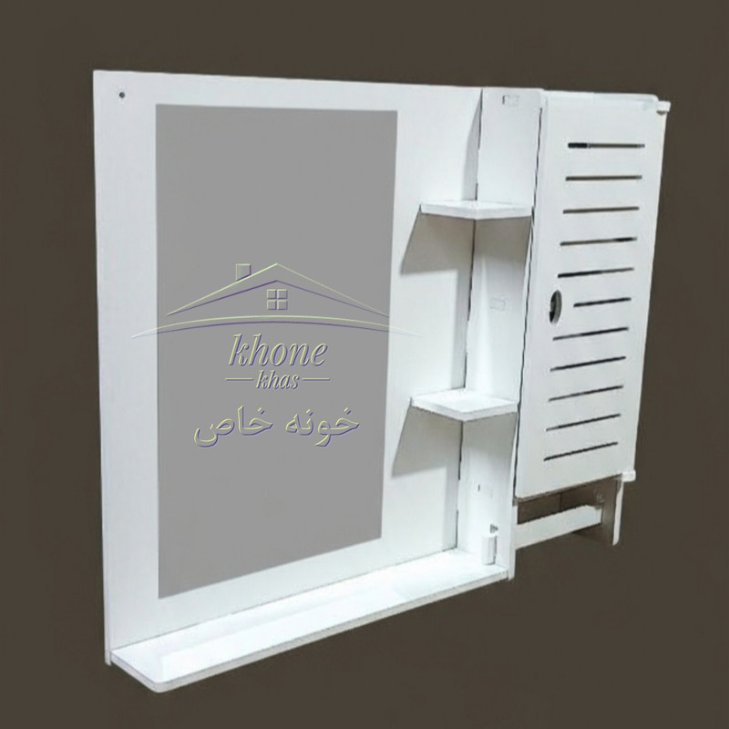 ست آینه و باکس سرویس بهداشتی خونه خاص مدل خطی کد 5646