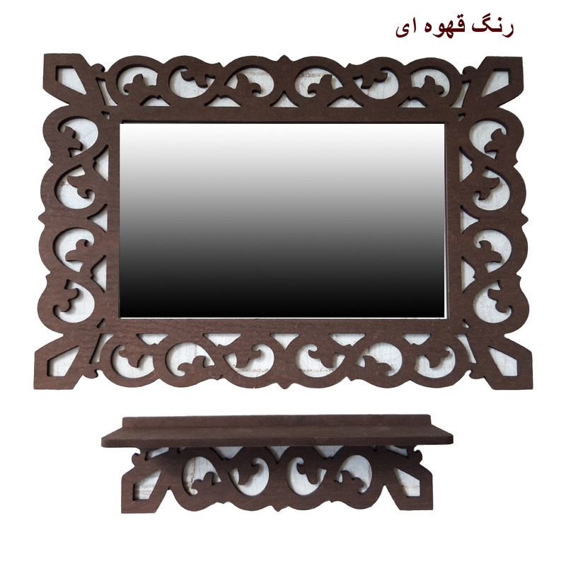 آینه خونه خاص مدل یاقوت به همراه شلف دیواری
