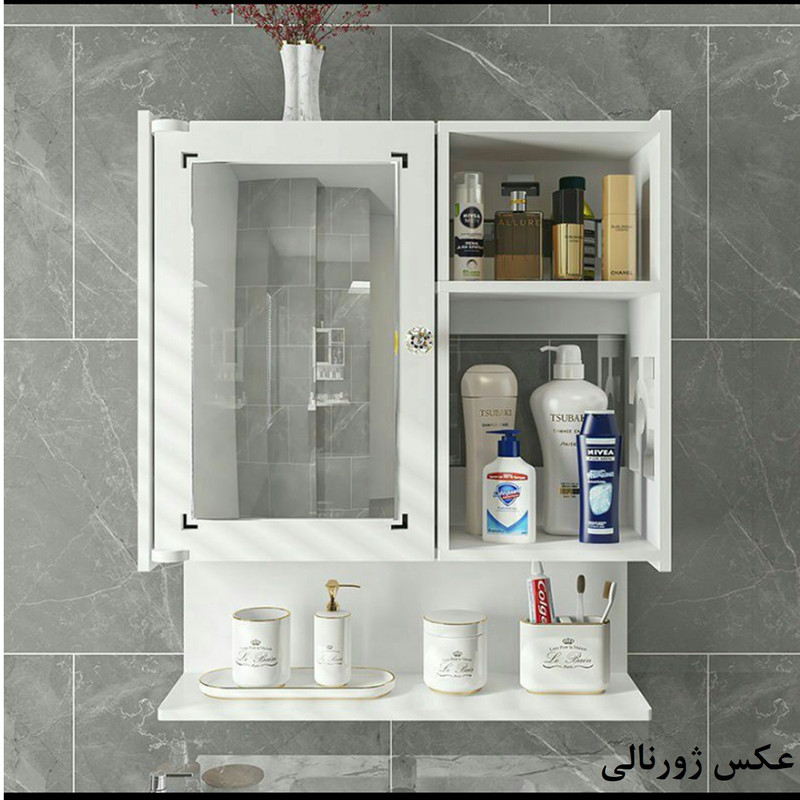 آینه سرویس بهداشتی خونه خاص مدل طاقچه دار