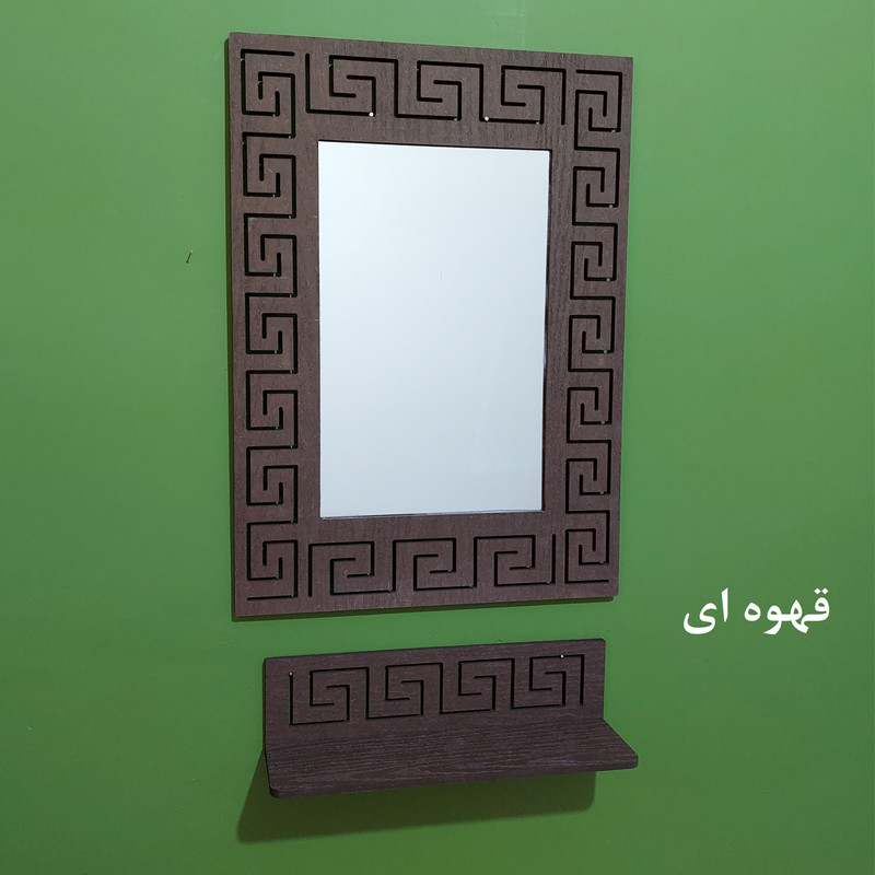 آینه خونه خاص مدل Versace به همراه شلف دیواری