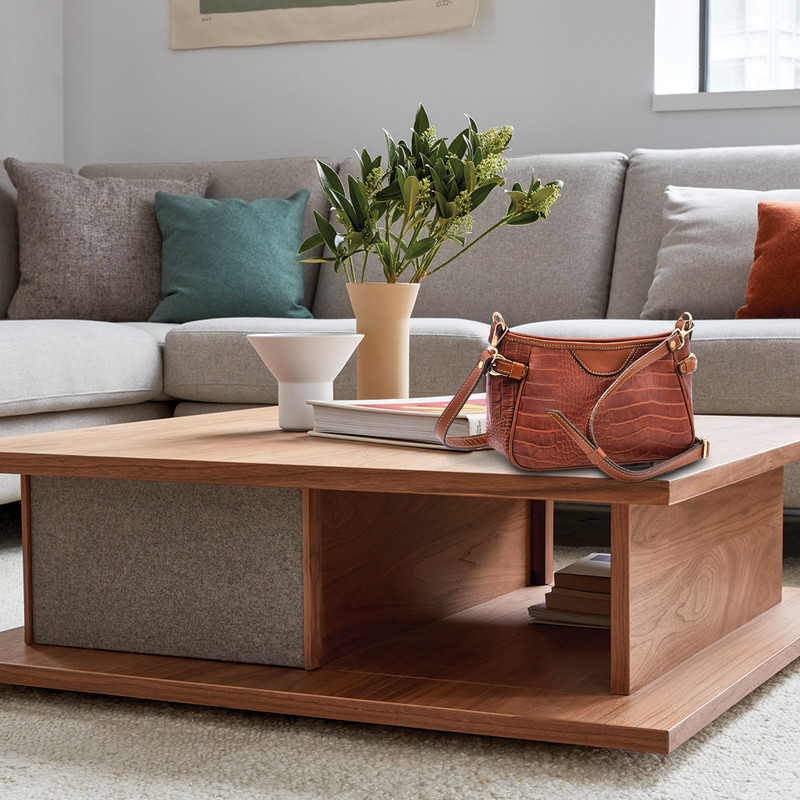 کیف دوشی زنانه مدل چرم طبیعی کد FTH119C