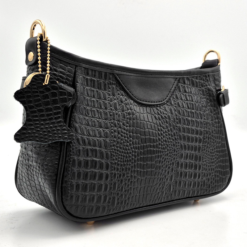 کیف دوشی زنانه مدل چرم طبیعی کد FTH119C