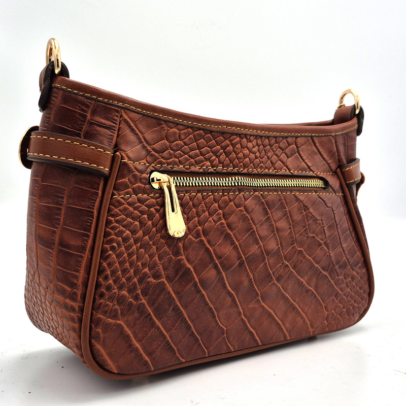 کیف دوشی زنانه مدل چرم طبیعی کد FTH119C