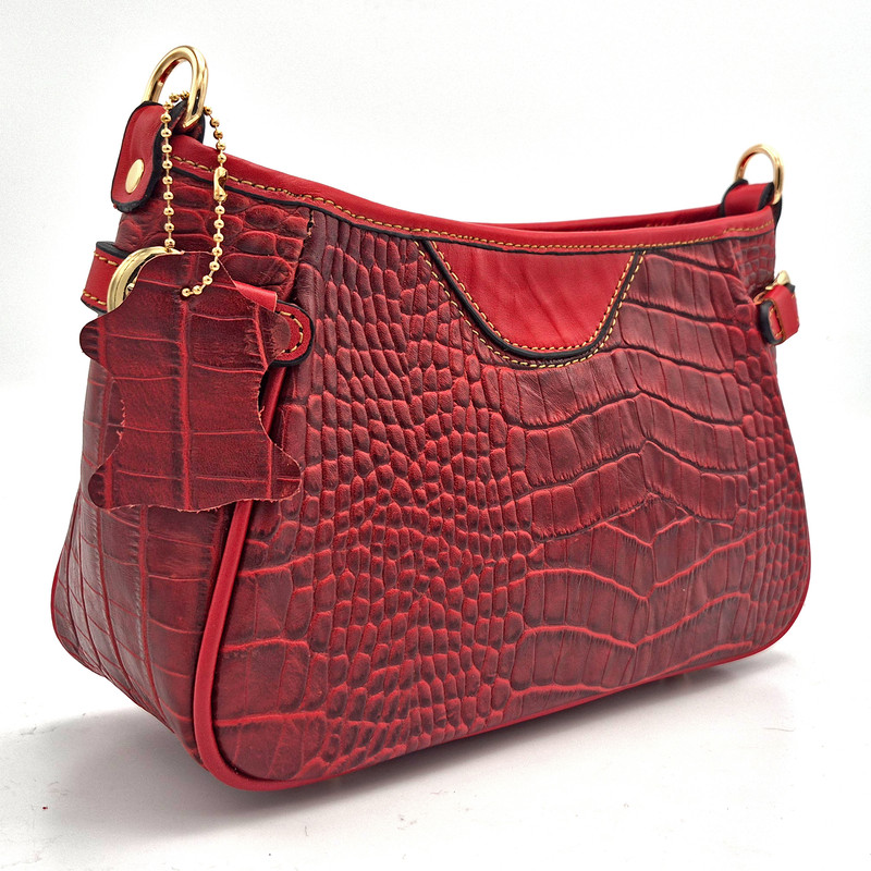 کیف دوشی زنانه مدل چرم طبیعی کد FTH119C