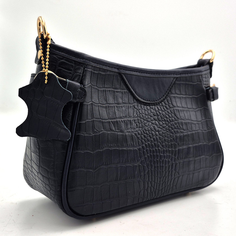 کیف دوشی زنانه مدل چرم طبیعی کد FTH119C