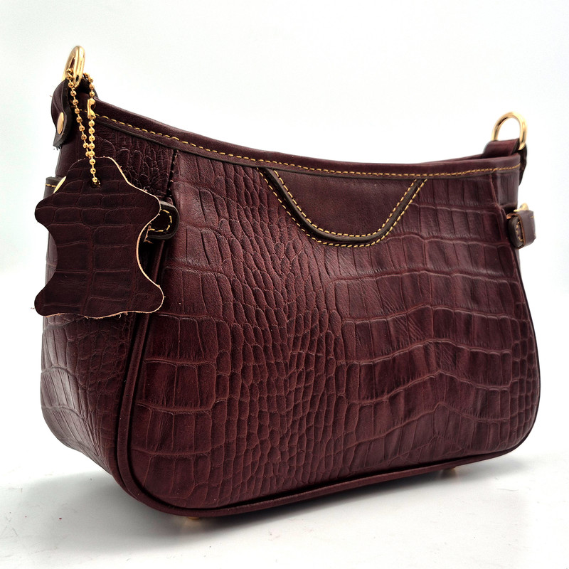 کیف دوشی زنانه مدل چرم طبیعی کد FTH119C