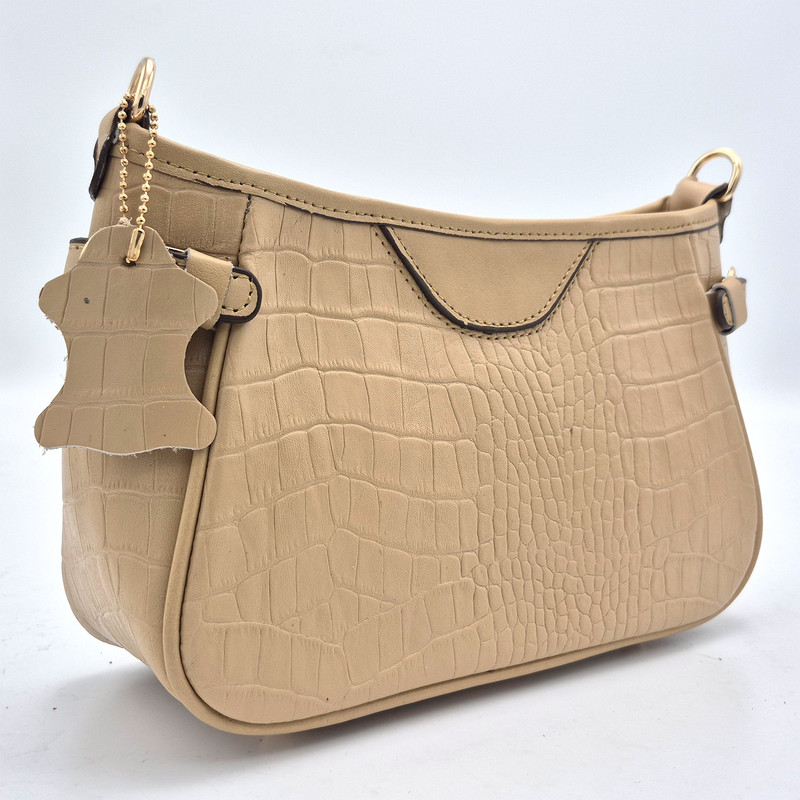 کیف دوشی زنانه مدل چرم طبیعی کد FTH119C