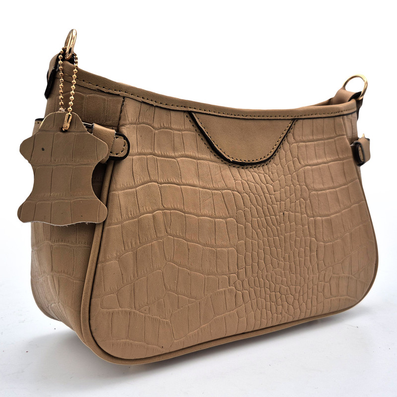 کیف دوشی زنانه مدل چرم طبیعی کد FTH119C