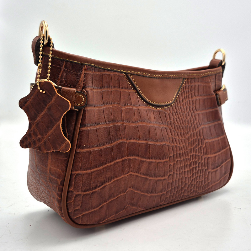 کیف دوشی زنانه مدل چرم طبیعی کد FTH119C