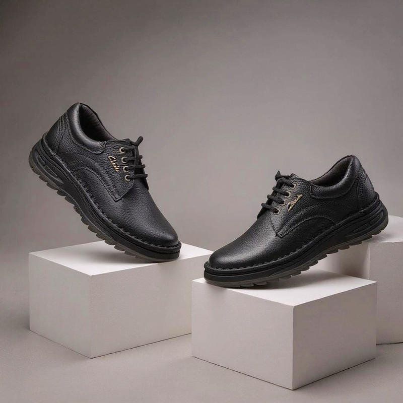 کفش روزمره مردانه کلارک مدل CHIC - BLK