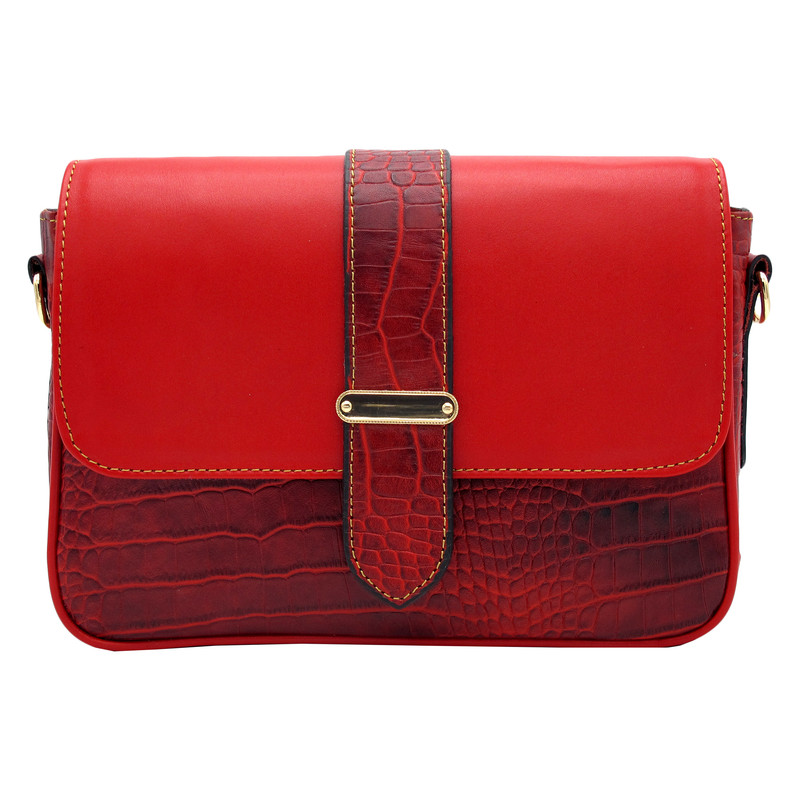 کیف دوشی زنانه مدل چرم طبیعی کد 112C