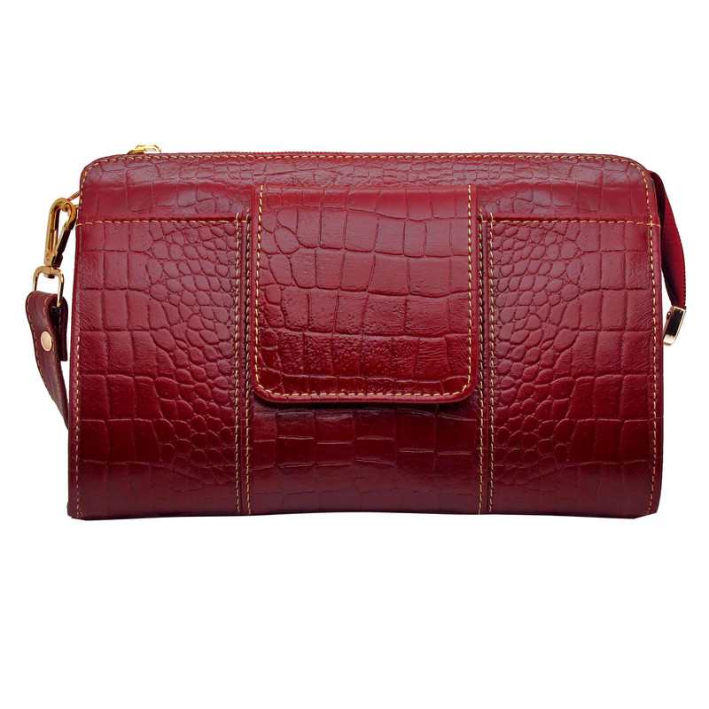 کیف دوشی زنانه مدل چرم طبیعی 130