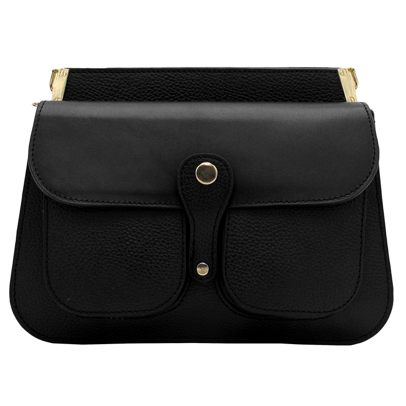 کیف دوشی زنانه مدل چرم طبیعی کد FTH116F