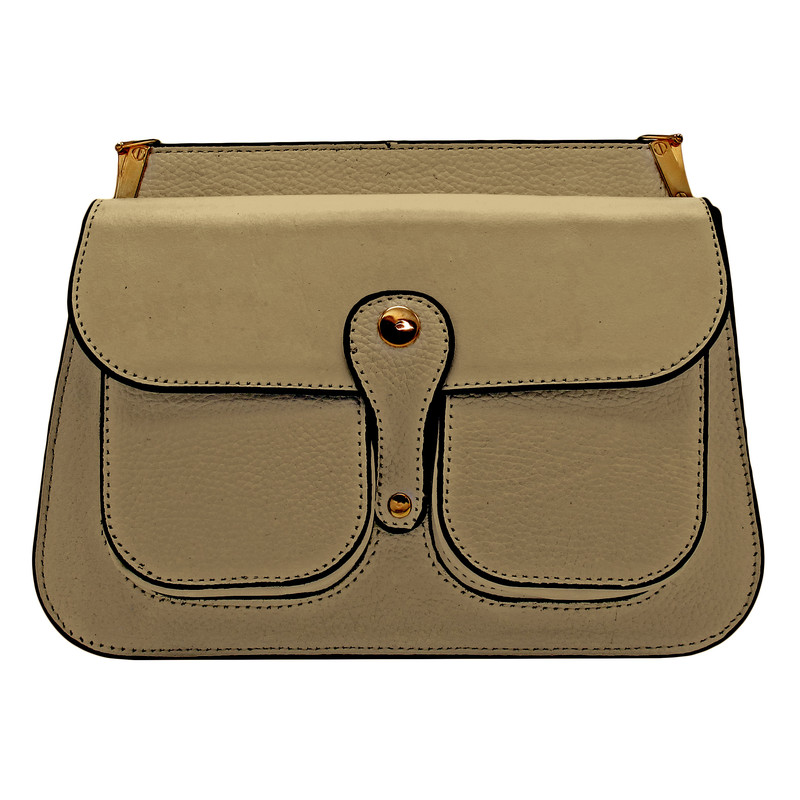 کیف دوشی زنانه مدل چرم طبیعی کد FTH116F