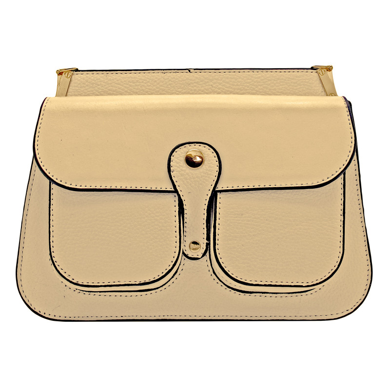 کیف دوشی زنانه مدل چرم طبیعی کد FTH116F