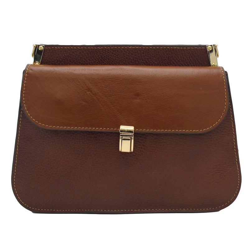 کیف دوشی زنانه مدل چرم طبیعی کد FTH116F