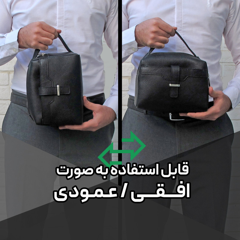 کیف دستی مردانه مدل چرم طبیعی کد 49F