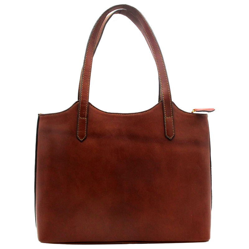 کیف دوشی زنانه مدل چرم طبیعی کد FTH121