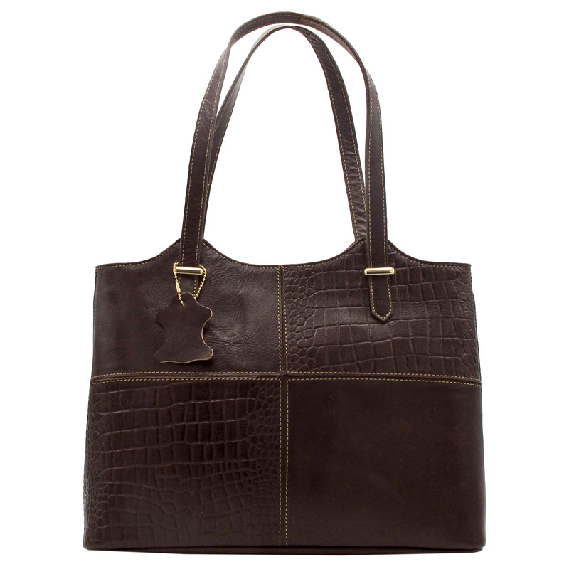 کیف دوشی زنانه مدل چرم طبیعی کد FTH121