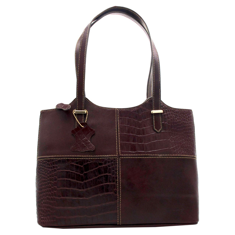 کیف دوشی زنانه مدل چرم طبیعی کد FTH121