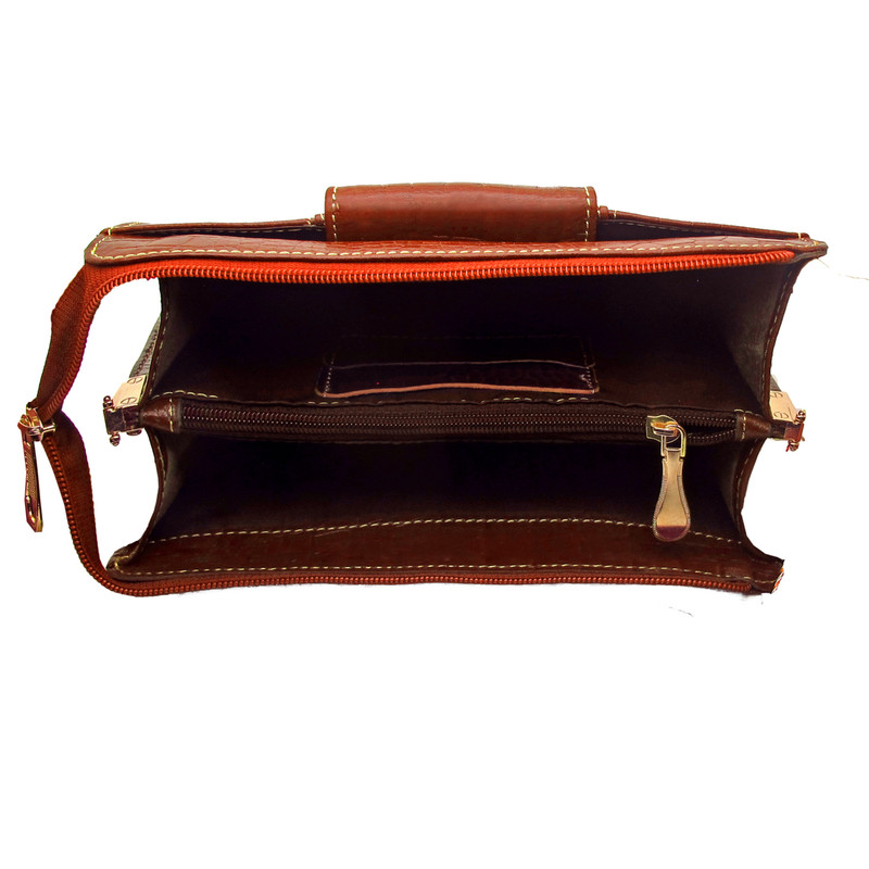 کیف دوشی زنانه مدل چرم طبیعی کد FTH130