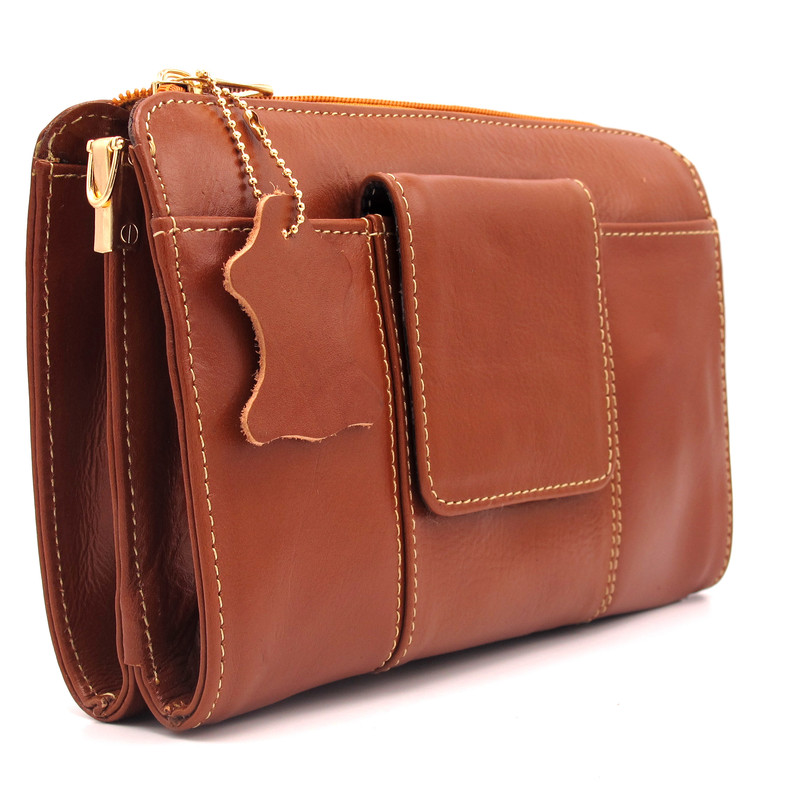 کیف دوشی زنانه مدل چرم طبیعی کد FTH130