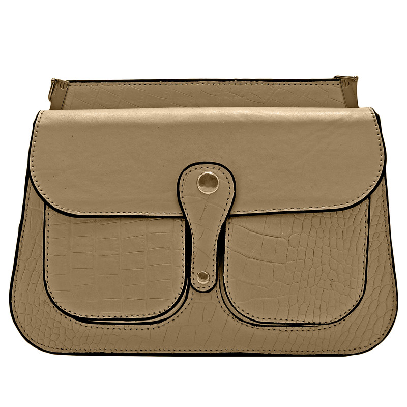 کیف دوشی زنانه مدل چرم طبیعی کد FTH116C