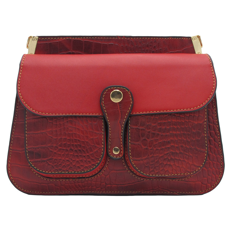 کیف دوشی زنانه مدل چرم طبیعی کد FTH116C