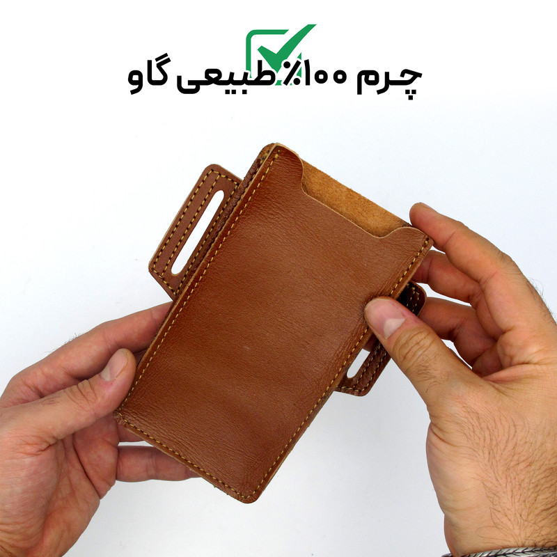 کیف مدل کمری چرم طبیعی کد FTH-M2S مناسب برای گوشی موبایل تا سایز 7 اینچ