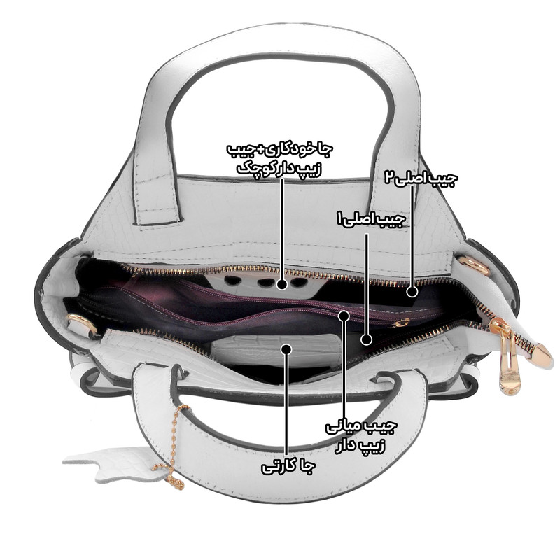 کیف رودوشی زنانه مدل چرم طبیعی کد FTH-141