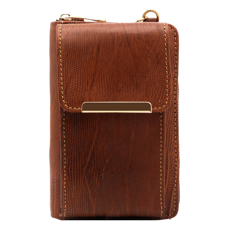 کیف پاسپورتی زنانه مدل چرم طبیعی کد FTH117L