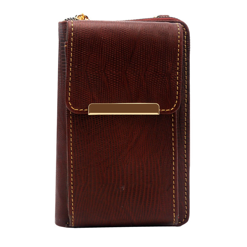 کیف پاسپورتی زنانه مدل چرم طبیعی کد FTH117L