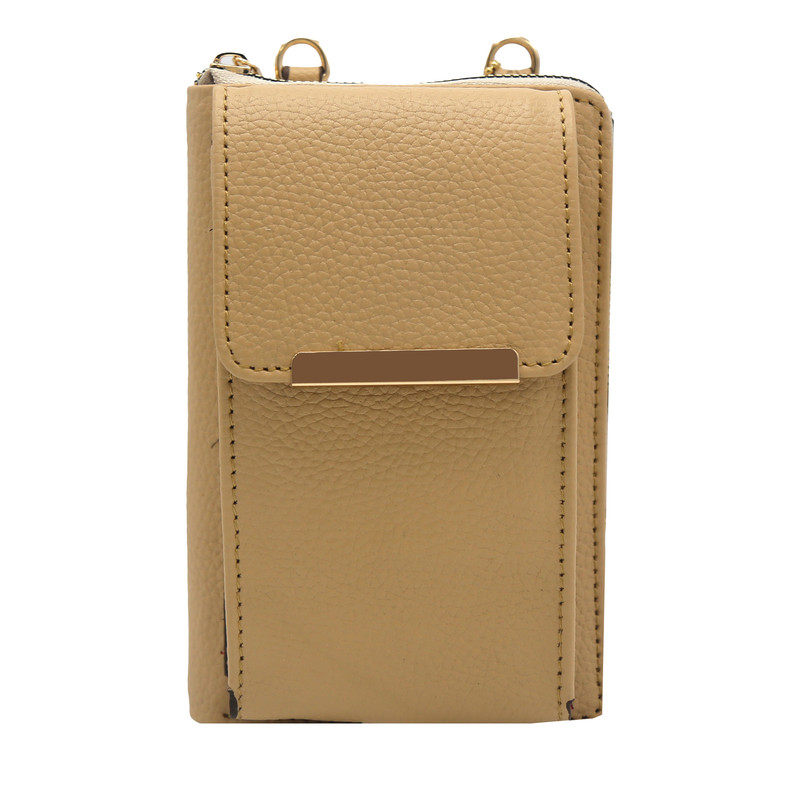 کیف دوشی زنانه مدل چرم طبیعی کد 117F