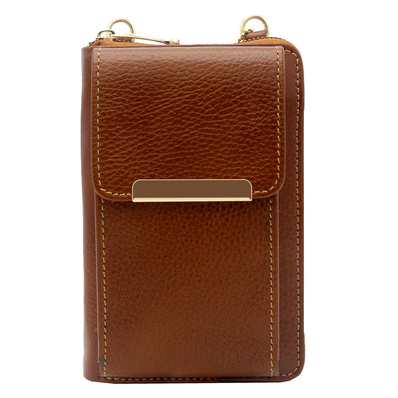 کیف دوشی زنانه مدل چرم طبیعی کد 117F