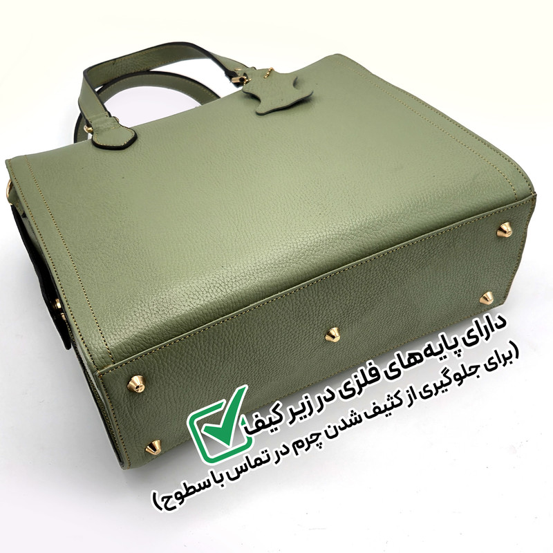 کیف دوشی زنانه مدل چرم طبیعی کد FTH147F