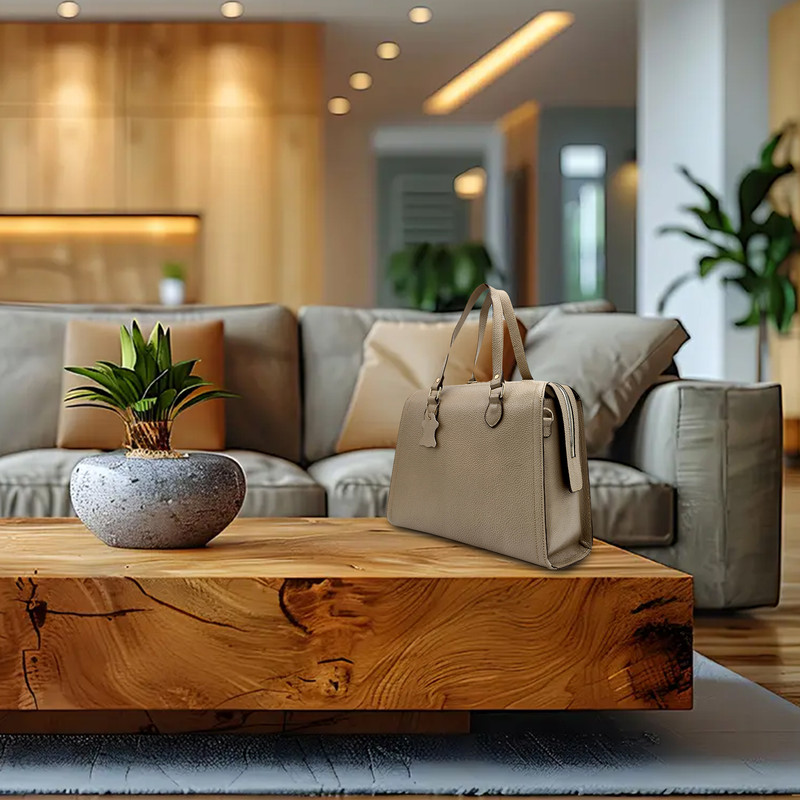 کیف دوشی زنانه مدل چرم طبیعی کد FTH147F