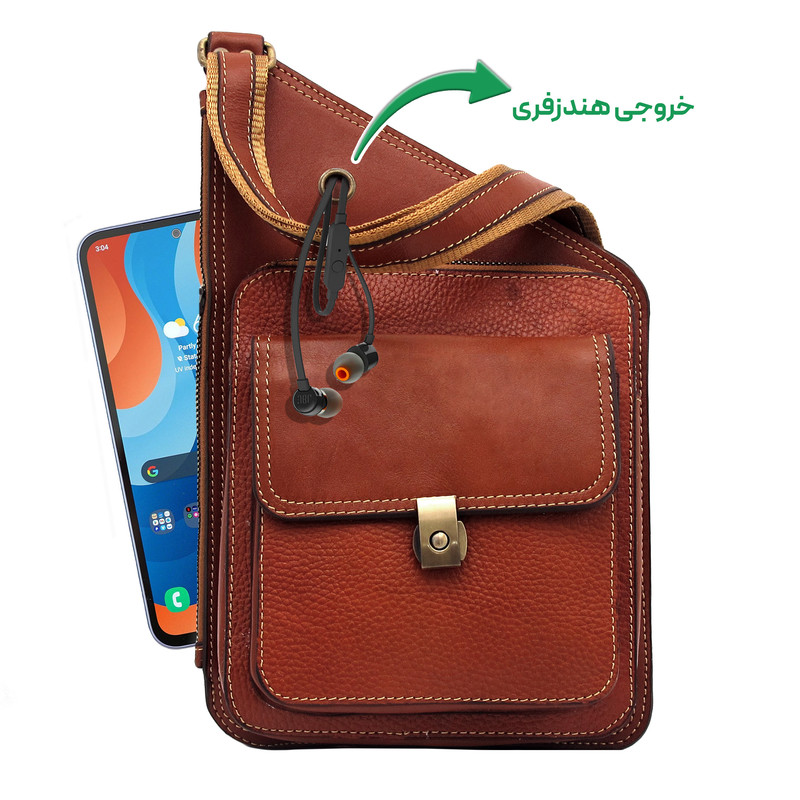 کیف کراس بادی مدل چرم طبیعی کد FTH118