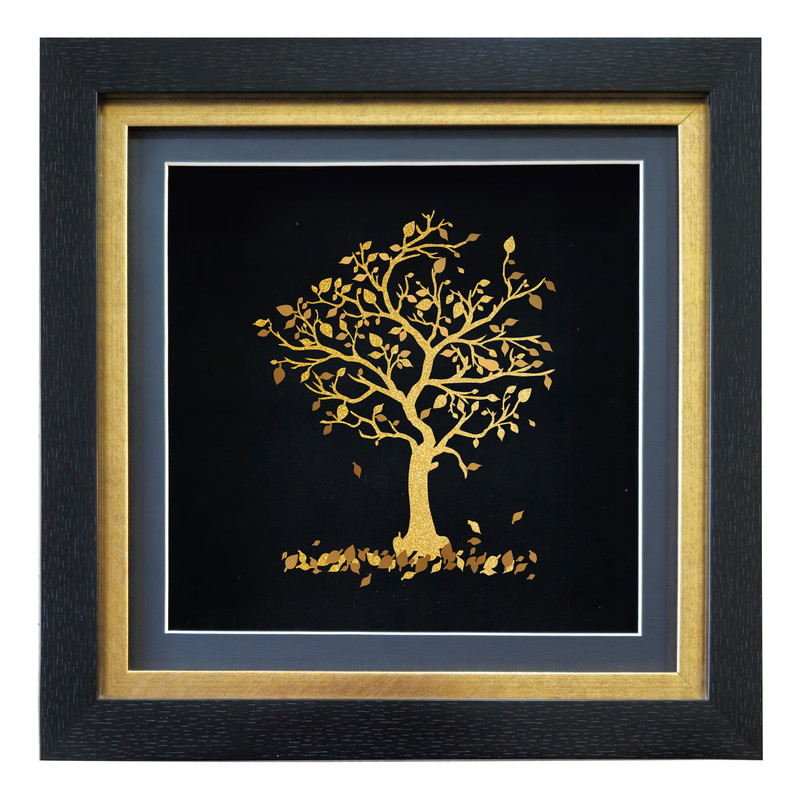 تابلو طلا کوب آلتین هنر مدل درخت پاییزی کد 50159