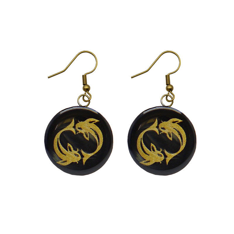 گوشواره زنانه آلتین هنر مدل ماه اسفند