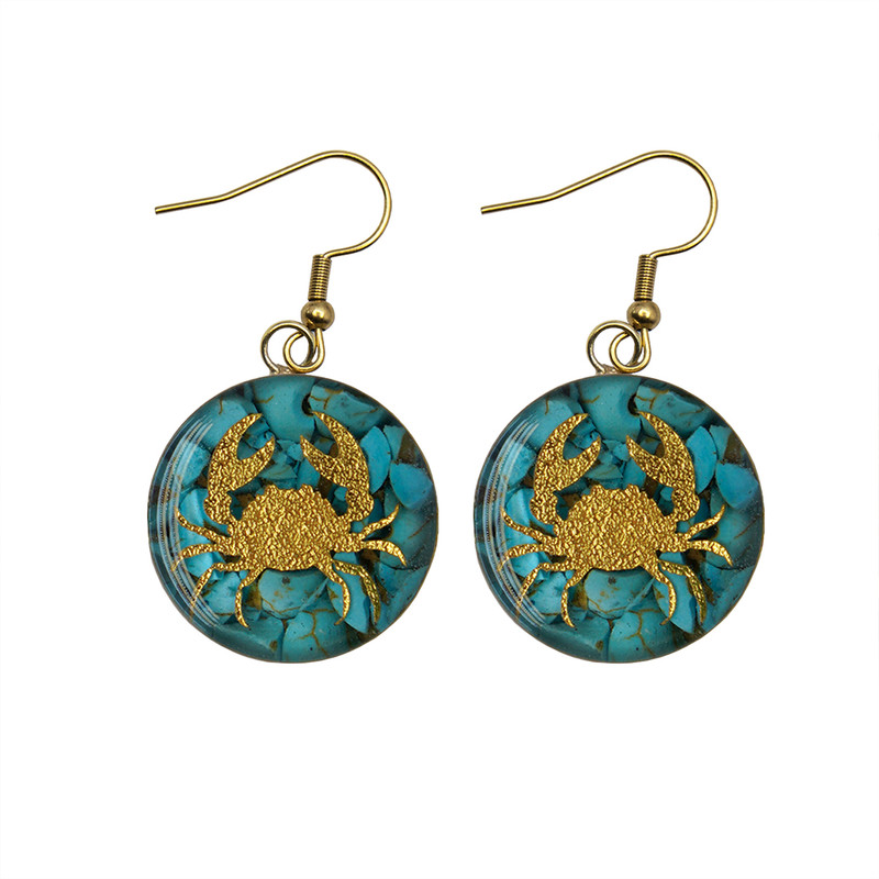 گوشواره زنانه آلتین هنر مدل ماه تیر